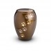 Brass - Pet Cremation Ashes Urn 1.5 Litres (Brown with Gold and Silver Pawprints)